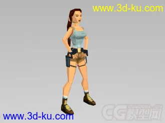 古墓丽影II  主角所有动作模型的图片