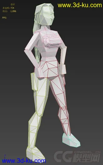 古墓丽影II  主角所有动作模型的图片