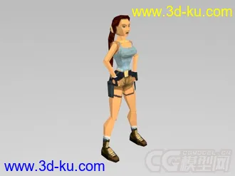 古墓丽影II  主角所有动作模型的图片