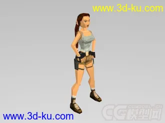 古墓丽影II  主角所有动作模型的图片