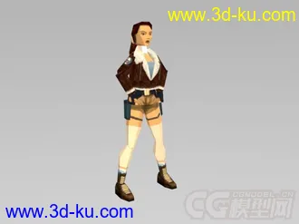 古墓丽影II  主角所有动作模型的图片