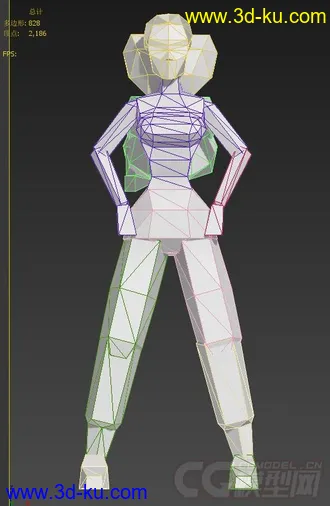 古墓丽影II  主角所有动作模型的图片