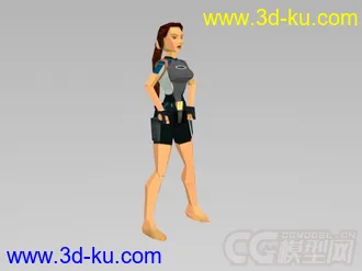 古墓丽影II  主角所有动作模型的图片