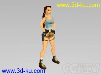 古墓丽影II  主角所有动作模型的图片