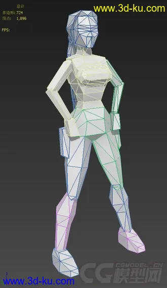 古墓丽影II  主角所有动作模型的图片