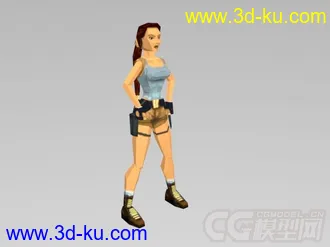 古墓丽影II  主角所有动作模型的图片