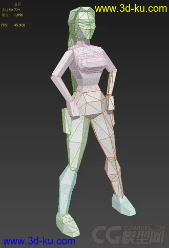 古墓丽影II  主角所有动作模型的图片