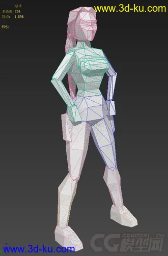 古墓丽影II  主角所有动作模型的图片