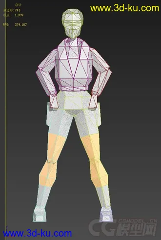 古墓丽影II  主角所有动作模型的图片