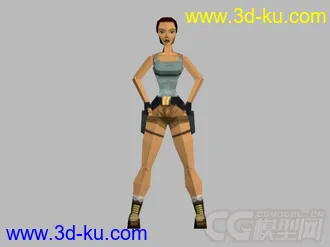 古墓丽影II  主角所有动作模型的图片