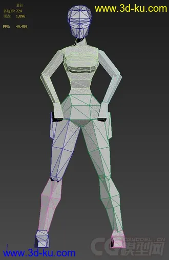 古墓丽影II  主角所有动作模型的图片