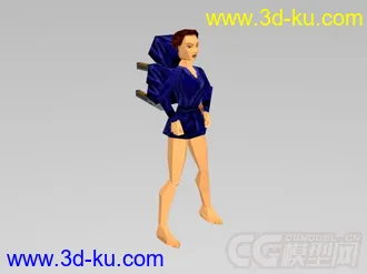 古墓丽影II  主角所有动作模型的图片