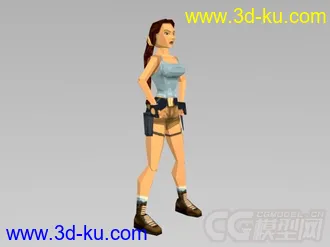 古墓丽影II  主角所有动作模型的图片