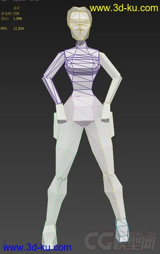 古墓丽影II  主角所有动作模型的图片