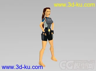 古墓丽影II  主角所有动作模型的图片