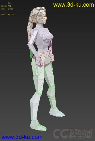 古墓丽影II  主角所有动作模型的图片