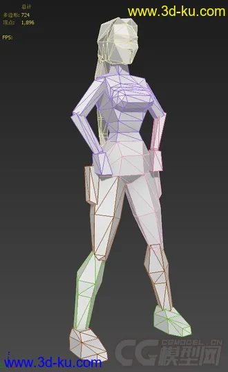 古墓丽影II  主角所有动作模型的图片