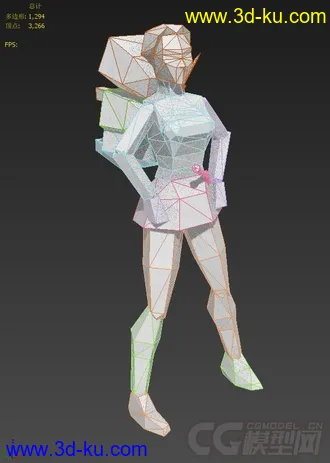 古墓丽影II  主角所有动作模型的图片