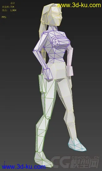 古墓丽影II  主角所有动作模型的图片