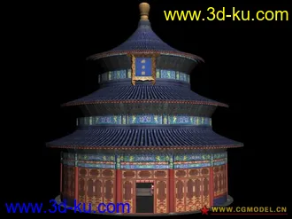 3D打印模型祈年殿的图片