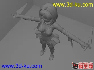 卡通萌少女玛雅模型的图片