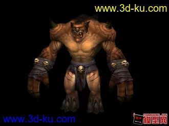 3D打印模型魔兽肌肉男的图片