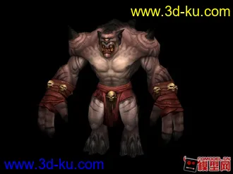 3D打印模型魔兽肌肉男的图片