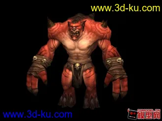 3D打印模型魔兽肌肉男的图片