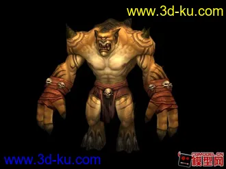 3D打印模型魔兽肌肉男的图片