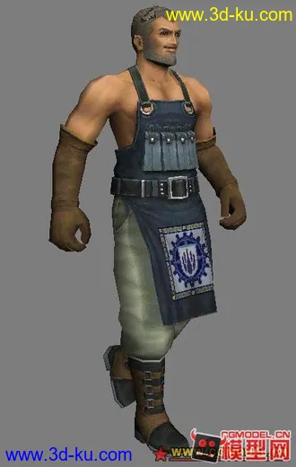 3D打印模型最终幻想 壮男的图片