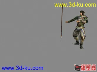 3D打印模型属国大将军赵子龙献舞一曲.有动作有视频有源文件下载的图片