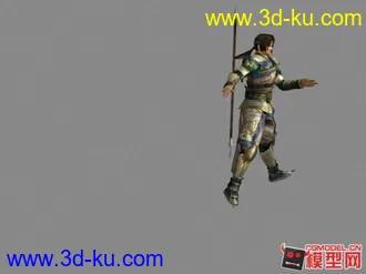 3D打印模型属国大将军赵子龙献舞一曲.有动作有视频有源文件下载的图片