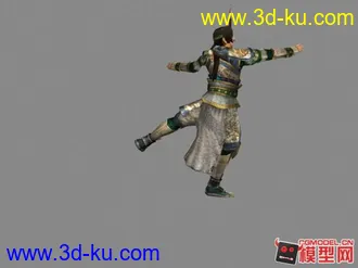 3D打印模型属国大将军赵子龙献舞一曲.有动作有视频有源文件下载的图片