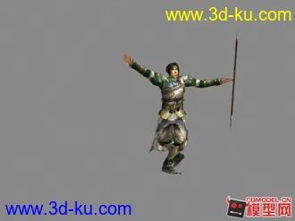 3D打印模型属国大将军赵子龙献舞一曲.有动作有视频有源文件下载的图片