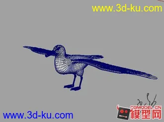 3D打印模型鱼鹰带绑定的。的图片