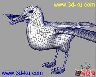 3D打印模型鱼鹰带绑定的。的图片