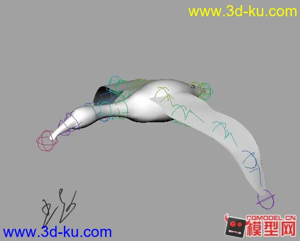 鱼鹰带绑定的。模型的图片6