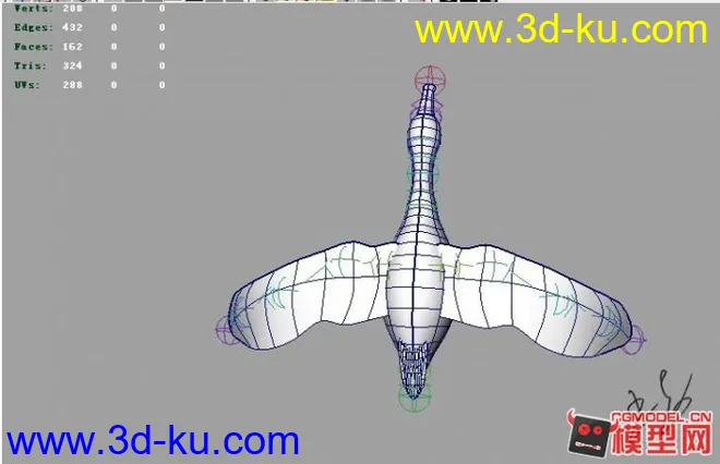 鱼鹰带绑定的。模型的图片9