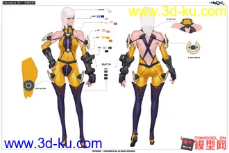 3D打印模型韩国游戏-《超能战联》精美原画集79张大图的图片