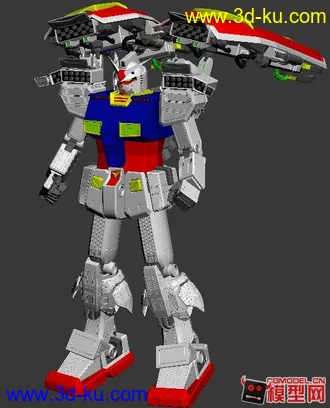 改良版自制元祖高达模型的图片