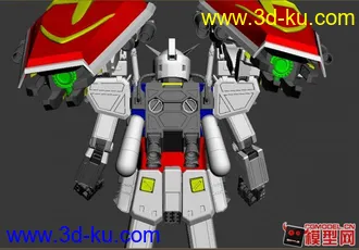 改良版自制元祖高达模型的图片