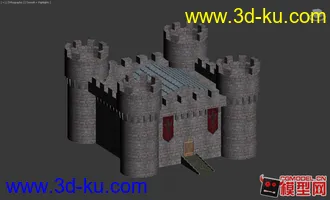 3D打印模型场景用城堡的图片