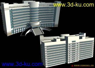 3D打印模型公建01－政府办公楼～的图片