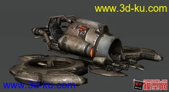 次时代游戏模型贴图-飞船的图片