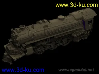 3D打印模型老式火车头一个的图片