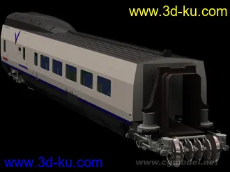 3D打印模型高速列车车厢的图片