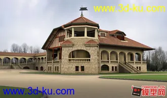3D打印模型别墅的图片