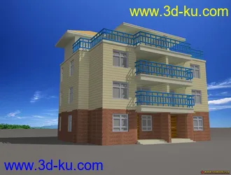 3D打印模型室外别墅的图片