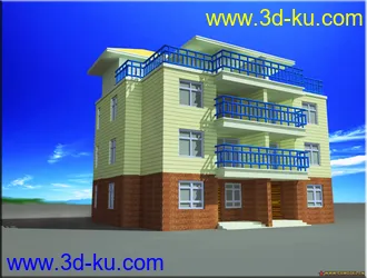 3D打印模型室外别墅的图片