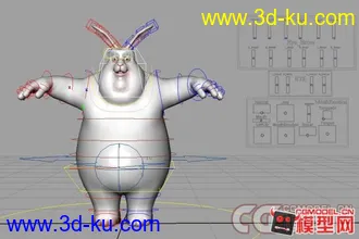 3D打印模型big buck bunny兔子的图片